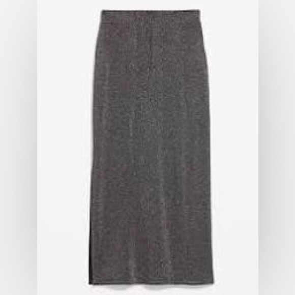 Old Navy High-Waisted Rib-Knit Shine Maxi Skirt Size 3X NWT - Picture 2 of 9